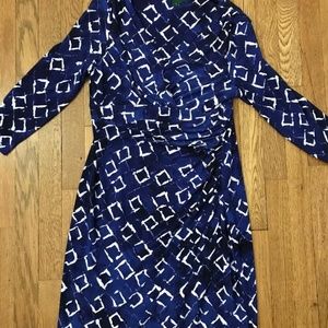 Lauren Ralph Lauren V-Neck Faux Wrap Dress, EUC